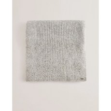 TED BAKER Keriisa Scattered Rhinestone Knitted Scarf Grey
