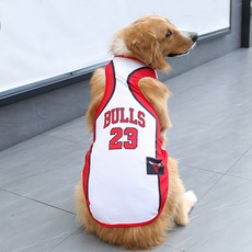 봄 여름 패션 대 /중/소형견 야옹 애완동물옷 망사 조끼 월드컵 축구복 농구복 털빠짐 방지, 10, 1개