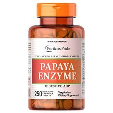 Puritan 's Pride Papaya Enzyme-250 츄어블