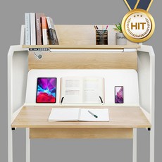 디자인블레스 1인 프리미엄 집중력 가정용 독서실책상, 화이트