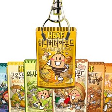신선집중) HBAF 바프 아몬드 100120g 5봉 골라담기 허니버터 와사비 군옥수수 마늘빵 등, 와사비맛 아몬드 120g 2봉