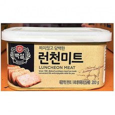 윤성커뮤니케이션 런천 미트햄 백설 200g X20개 스팸 통조림 업소 식당 햄통조림, 1