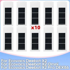 에코백스 호환 Debot X2 / Omni Pro DEX86 용 메인 사이드 브러시 HEPA 필터 모프 천 먼지 가방 와 호환됩, 21 SET T