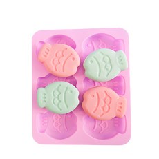 鯛魚燒6格肥皂模具, 隨機發貨