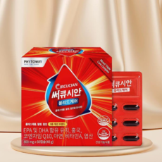 파이토웨이 써큐시안 블러드케어 복합 오메가3 영양제 3박스 (800mg x 60캡슐), 60정, 3개