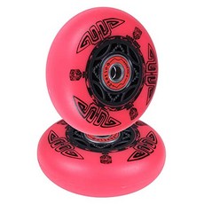 EOM Ripstik 휠 [2 팩] 76mm 립스틱 휠 90A Razor Ripsurf 캐스터 보드 교체 휠 (사전 설 [Red] - E019207PBWN6T48, Red