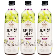 쁘띠첼 미초 청포도, 900ml, 3개