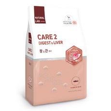 네츄럴랩 강아지 케어2 유기농 기능성 사료, 장&간, 2kg, 2개 - 유기농기능성사료