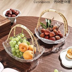 CuteQueen 귀여운여왕 가정용과반 비주얼과반 합성판 가공목재, 과일 바구니