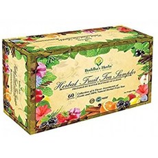 Buddha 's Herbs 우수한 초본 과일 차 견본집-면역 (비타민 C) 염증 및 산화 방지제 지원-60 카운트 모