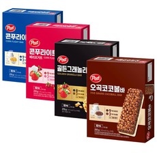 포스트 콘푸라이트 밀크바+베리요거트바+그래놀라바 270g+오곡코코볼바 250g 시리얼, 1세트