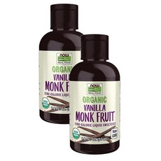 Now Foods Monk Fruit 나우푸드 몽크 프루트 리퀴드 스위트너 바닐라 53ml 2팩