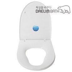 대림바스 고급형 항균 무소음 하드변기커버 특대형 TSC-500D, 화이트, 1개