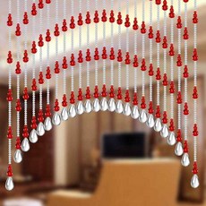  커튼 문발 파티션 구슬 비즈발 비드 도어 가림막 연예인 베란다 크리스탈 