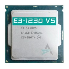 Xeon E3-1230V5 CPU 쿼드 코어 E3 1230 V5 프로세서 3.40GHz 8M 80W LGA1151, 한개옵션0