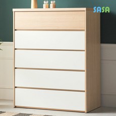 사사가구 크리 980 왕5단서랍장, 화이트그레이, 상세설명 참조