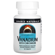 Source Naturals 크로뮴 함유 바나듐 90정, 1개