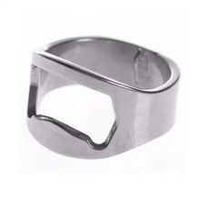 맥주 병따개 휴대용 손가락 디자인 항아리 뚜껑 리무버 주방 오프, 3.22mm Silver, 1개