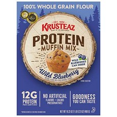 Krusteaz Protein Blueberry Muffin Mix 16.23 OZ Krusteaz 단백질 블루베리 머핀 믹스 16.23 OZ, 1개, 460g