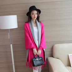망또가디건 여성 스웨터 케이프 숄