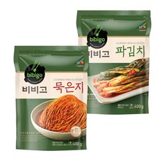 비비고 파김치 400g x2 + 묵은지 400g x2 혼합팩 대파, 단일상품