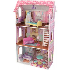 KidKraft Penelope Wooden는 가구 다 (모델 : 65179)를 가진 놀이 집 인형 집 저택을 가장합니다