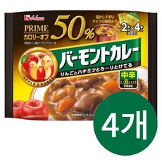 하우스푸드 프라임 바몬드 카레 중간맛, 4개, 103g