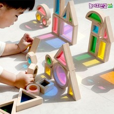 아크릴원목블럭