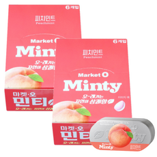 마켓오 민티 피치민트, 34g, 12개