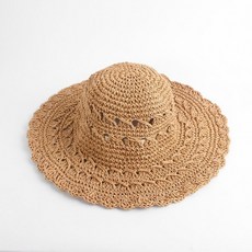 뜨게짜임 페도라 모자 여름 여성 비치모자 (브라운) SM1+7873EA SM+4215EA
