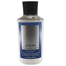 Bath and Body Works Ocean Mens Signature Collection 시어 버터 코코넛 오일 비타민 E 함유 24시간 모이스처 슈퍼 스무드 바디 로션 8 f, 1개