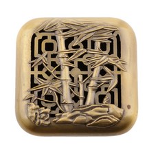 유기엔틱제사삼족향로원통불구향로가정용실내공급불순동합금삼각련레이스단향로제공재신급관