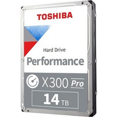 도시바 X300 18TB 퍼포먼스 게이밍 3.5인치 내장 하드 드라이브 CMR SATA 6Gbs 7200RPM 512MB 캐시 HDWR51JXZSTA, 14 TB_Professional Workstation - 도시바x300