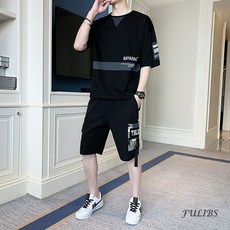 반팔맨투맨세트