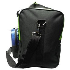 Pyramid Path Pro Deluxe Single Bowling Ball Tote Bowling Bag - Holds One Bowling Ball One Pair of Bowling Shoes Up to Mens 15 Shoes and Accessories, Lime Green/Royal Blue