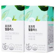 비타민하우스 4FREE 멀티비타민 웰플러스, 60정, 2개, 60정