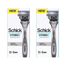 쉬크 하이드로5 스킨 면도기 (5중날 면도기), 2개, 1개입