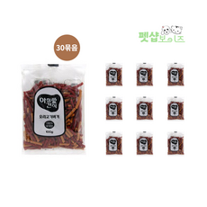 아침애 간식 오리버거 100g x 30개 (연어 황태 한우)