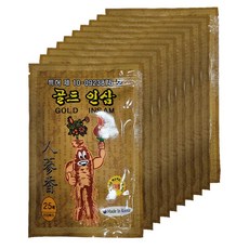 [특허] 골드인삼 건강 패드 한방 찜질 붙이는 파스형 250매(25매X10개) / 500매(25매X20개), 10개, 25매입