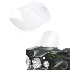WYNMOTO 17.8cm7인치 투명 윈드실드 윈드스크린 1996-2013 할리 데이비슨 투어링 일렉트라 글라이드 스트리트 FLHT FLHTCU 울트라 클래식 FLHX FLH, 투명_13 인치