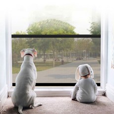 only 예홈 by Design / 망사타입으로 가시성이 좋습니다 / 펫도어 애견 강아지 고양이 아기 유아 안전문 울타리, M (11072cm), 1개