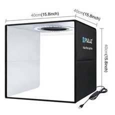 휴대용 링 사진 조명 데스크탑 촬영 텐트 스튜디오 박스 색 배경 라이트, 40cm studio box, 40cm studio box