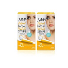 Nads 네즈 페이셜 얼굴 왁스 스트립 30개입 X 2팩, 단품