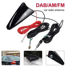 3 in 1 카 라디오 샤크 핀 카 안테나 AM/FM 모든 카 에어리얼 카 스타일링 액티브 DAB 신호 설계에어리얼스, 02 United States