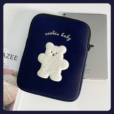 감성픽 귀욤뽀짝 곰돌이 캐릭터 아이패드 파우치