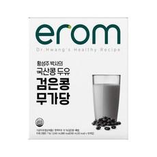 이롬 황성주 검은콩무가당두유, 190ml, 48개