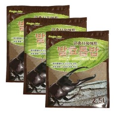 벅스앤미 곤충전용 발효톱밥 2.5L x 3봉 ( 장수풍뎅이 사슴벌레 톱밥 )