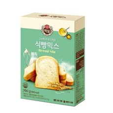 CJ더마켓 홈 베이킹 제과 제빵 빵 만들기 카페 디저트 아이 간식 식빵믹스 초코 핫 케익 와플 브라우니 쿠키 머핀 깨찰빵 식빵 760G, 22개