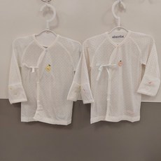 압소바 60%세일 봄상품 텐셀 소재로 촉감이 부드럽고 무형광섬유로 안전한 배냇저고리