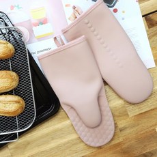 우디핑크실리콘오븐장갑